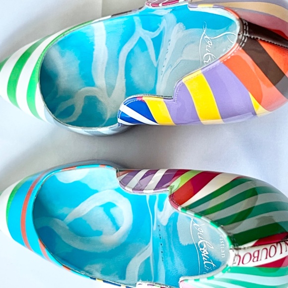 Christian Louboutin Hot Chick 100 Pumps EU 37.5 | Pearlescent Patent 100mm - Picture 10 of 13